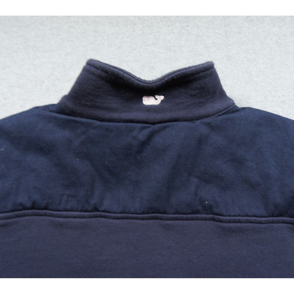 Vineyard Vines Sweatshirt Womens Small Blue 1/4 Zip Pullover Mock Neck Ladies - Picture 6 of 12